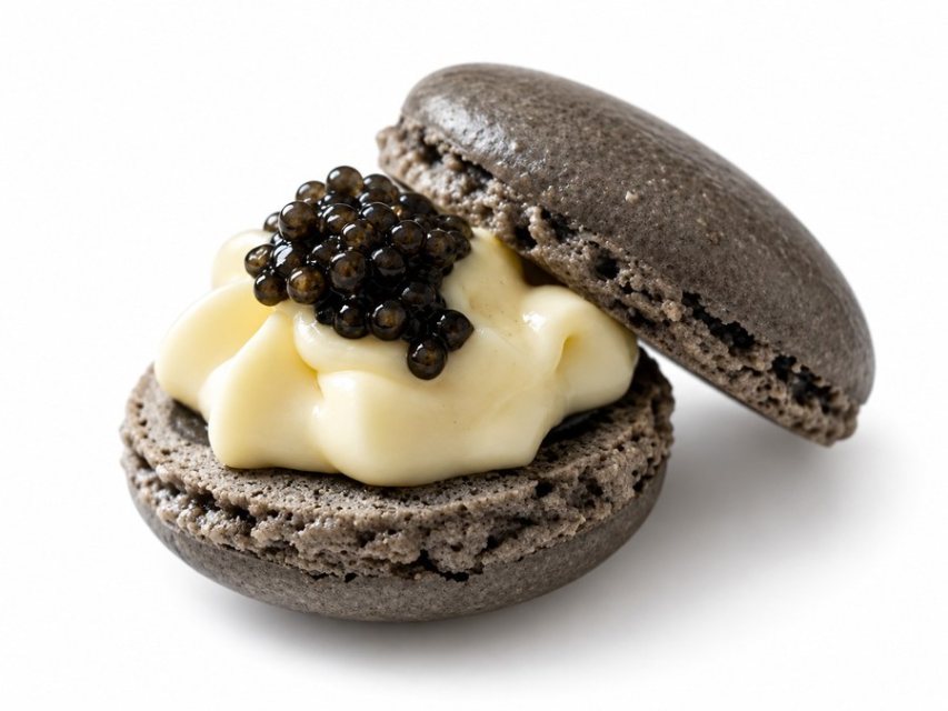 Caviar macaron